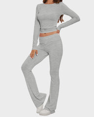 Long Sleeve Cotton Jersey Lounge Set