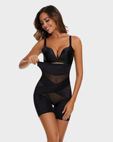 High Waist Cross Compression Mid-Thigh Shaping Shorts(2pcs )