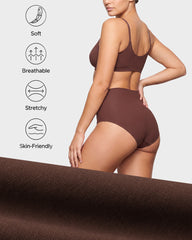 5-Pack No-Show High-Waisted Seamless Briefs
