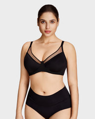 Breathable Mesh Minimizer Support Bra