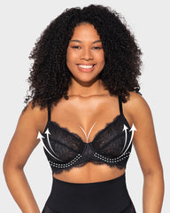 Ultra-Light Lace Underwire Push-Up Bra