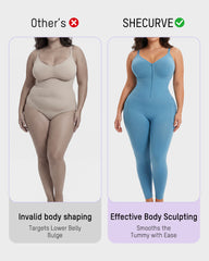 Easyslide™ Deep V Front Zip Full Body Shaper