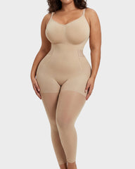 Easyslide™ Deep V Shapewear Bodysuit with Stockings