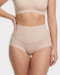 High-Waisted Double-Layer Tummy-Control Briefs(6 pack)