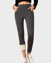 High Waist Pocket Thermal Lined Leggings
