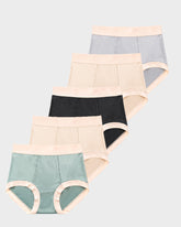 High Waist Satin Tummy Control Panties(5 pack)