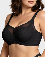 Honeycomb™ Mesh Underwire Minimizing Bra