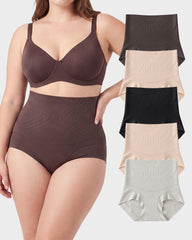 Liquid-Sculpt™ Tummy-Control Butt-Lift Briefs(5-Pack)