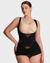 Open Bust Cross Compression Body Shaper