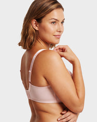 Plus-Size Pearl Shimmer Lace Minimizer Bra