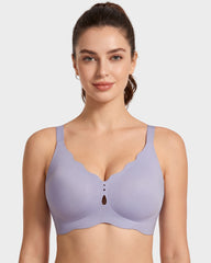 Seamless Deep-V Wireless Support Bra