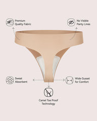 Seamless Camel Toe Cover Thongs (5 PACK)
