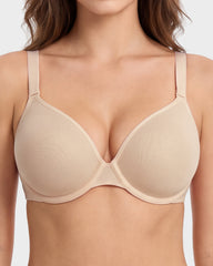 Seamless Mesh Unlined Underwire Bra
