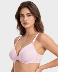 Seamless Mesh Unlined Underwire Bra