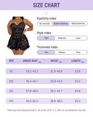 Sheer Lace Rhinestone Babydoll
