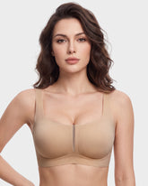 Square-Neck Ultra-Thin Seamless Minimizer Bra