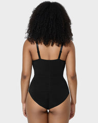 Criss-Cross Mesh Sculpting Bodysuit