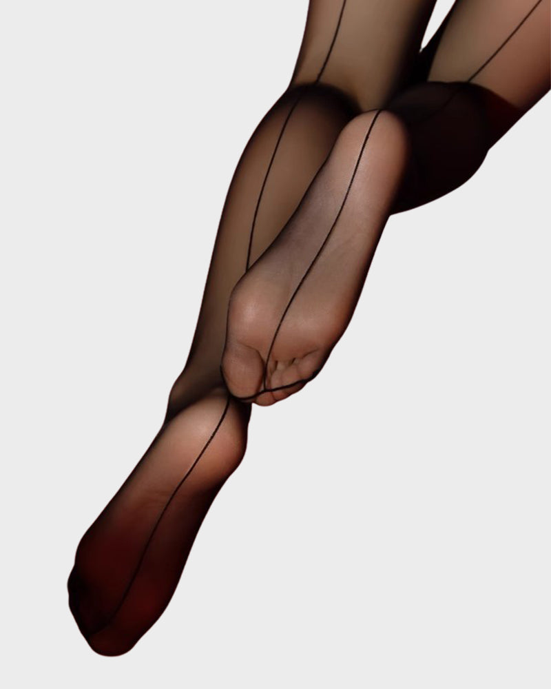 0D Ultra-Sheer Back-Seam Silky Pantyhose
