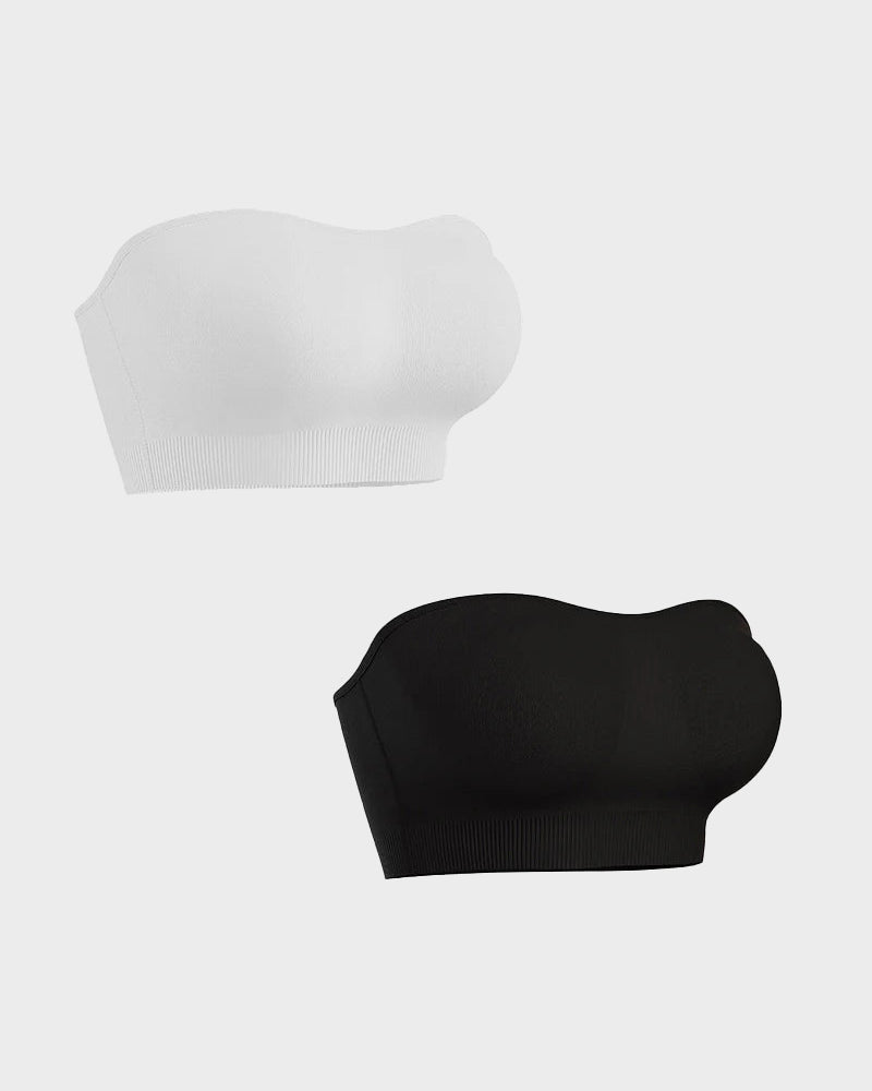 Non-Slip Bandeau Seamless Wireless Strapless Bra