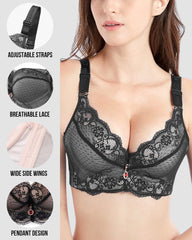 Lace Underwire Padded Push Up Bra
