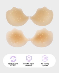 Breathable Silicone Self-Adhesive Invisible Bra (2 Pack)