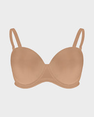 Versatile Molded Cup Underwire Bra with Removable Straps