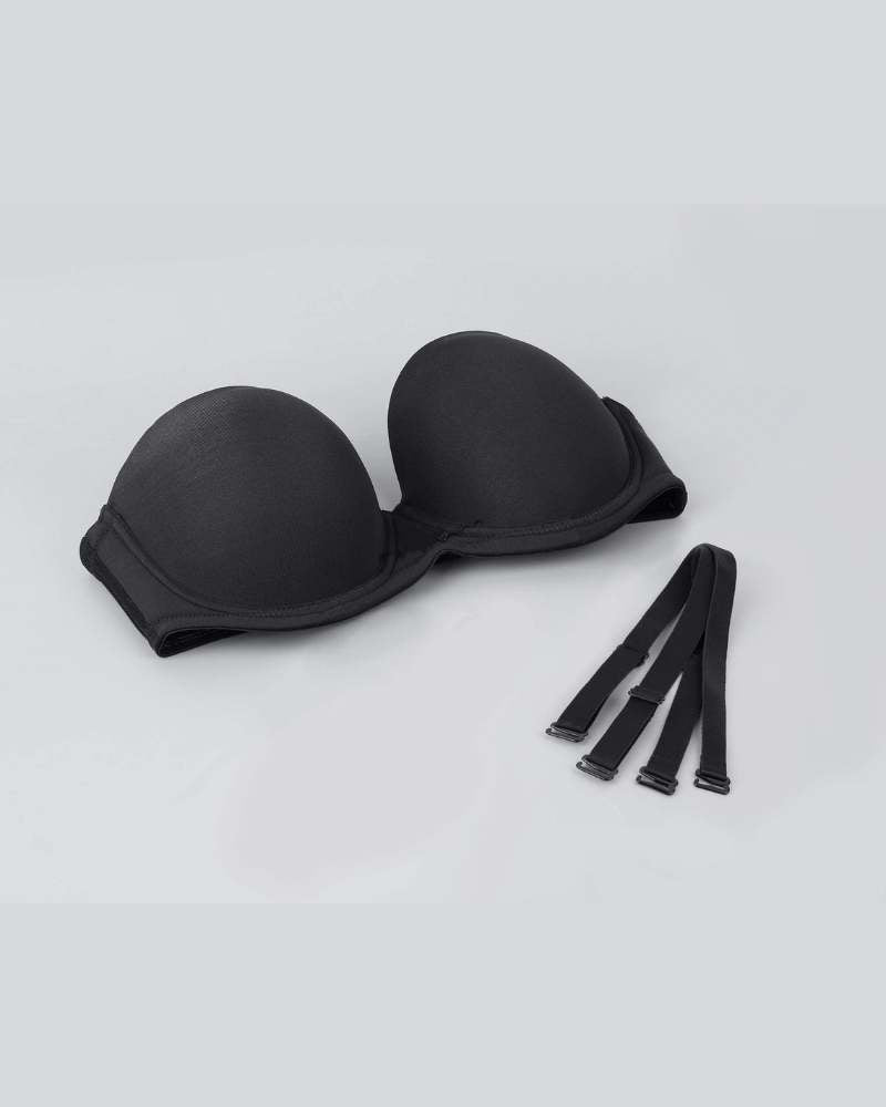 Versatile Underwire Bandeau Bra With Removable Straps