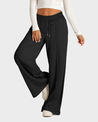Baggy Straight-Leg Drawstring Lounge Pants