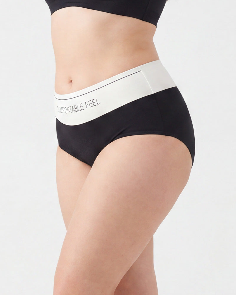 Color-Block One-Piece Tummy Control Briefs（5 Pack）
