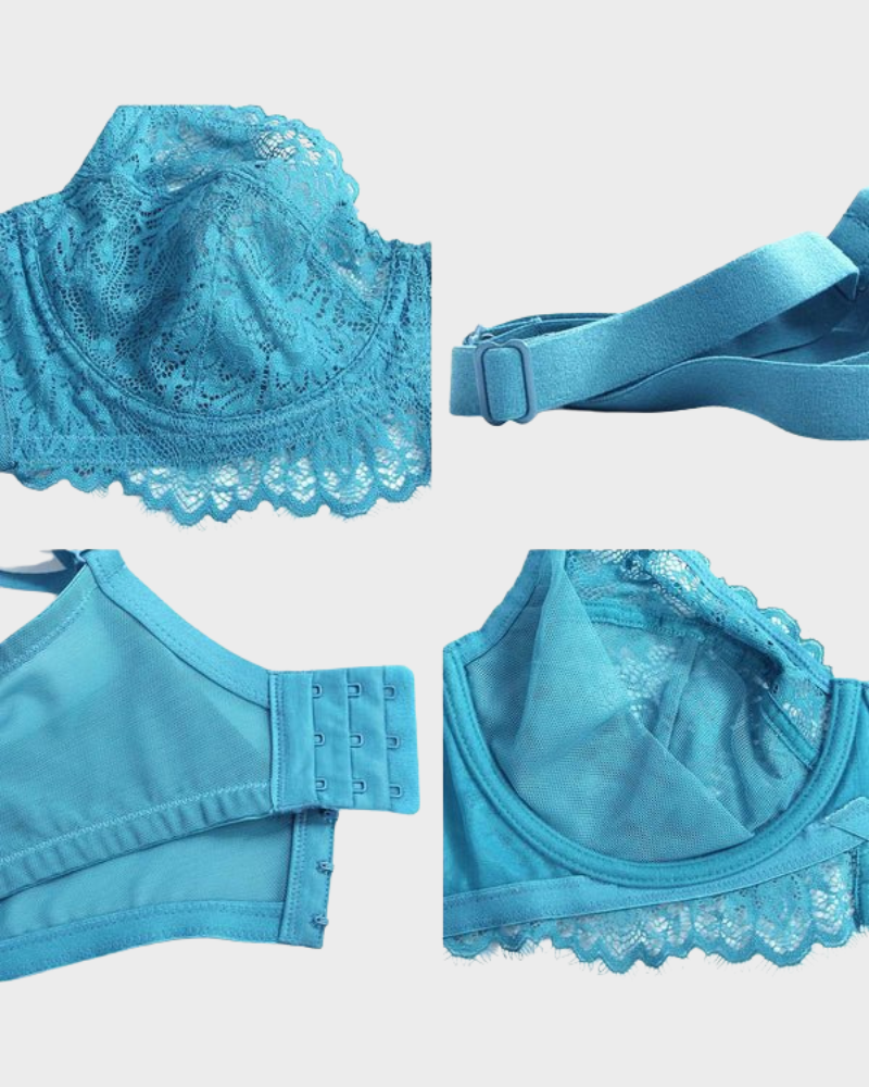 Ultra-Light Lace Underwire Push-Up Bra