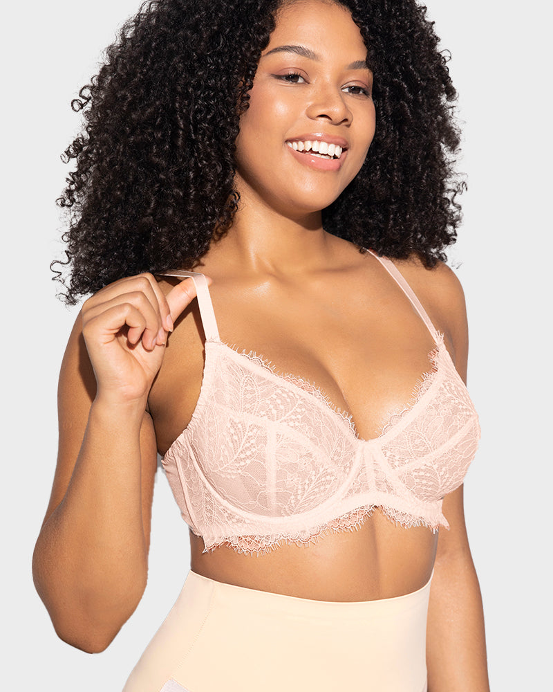 Ultra-Light Lace Underwire Push-Up Bra