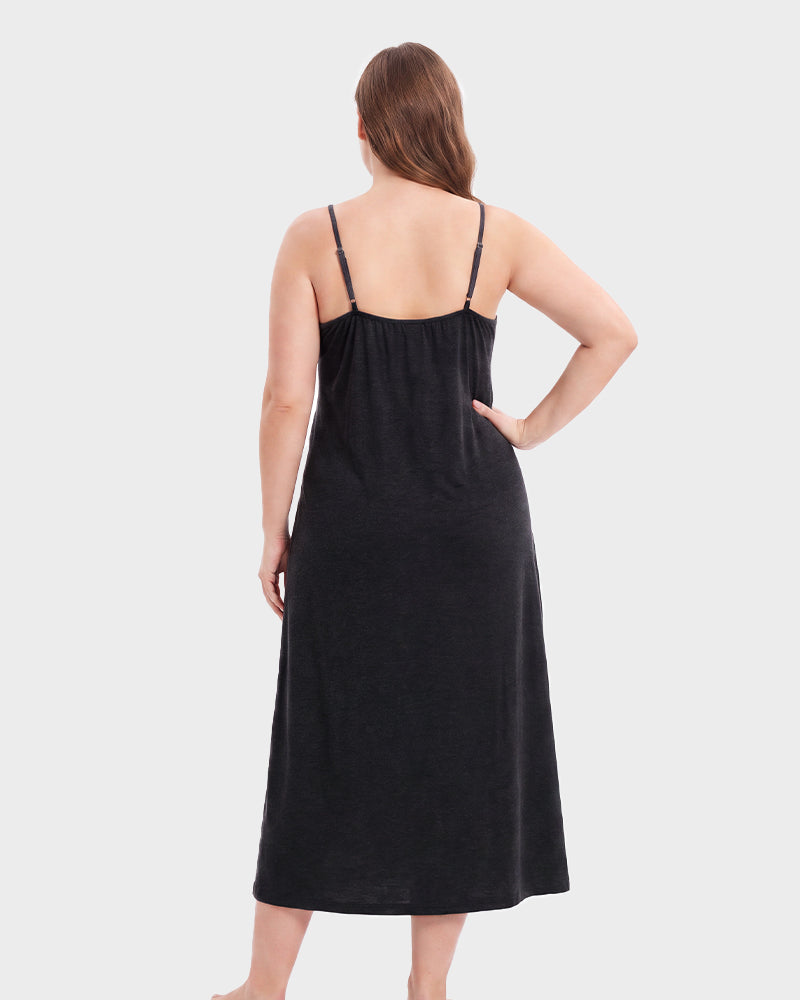Cooling Modal Sleep Dress with Built-In Pads & Pockets
