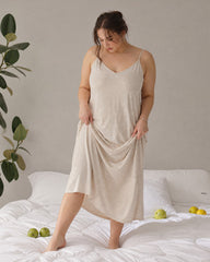 Cooling Modal Sleep Dress with Built-In Pads & Pockets