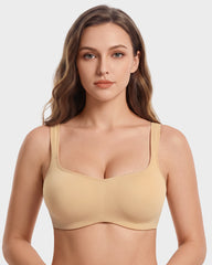 Cooling Square-Neck Balconette Underwire Bra