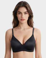 Deep-V Wireless Push-Up Bra