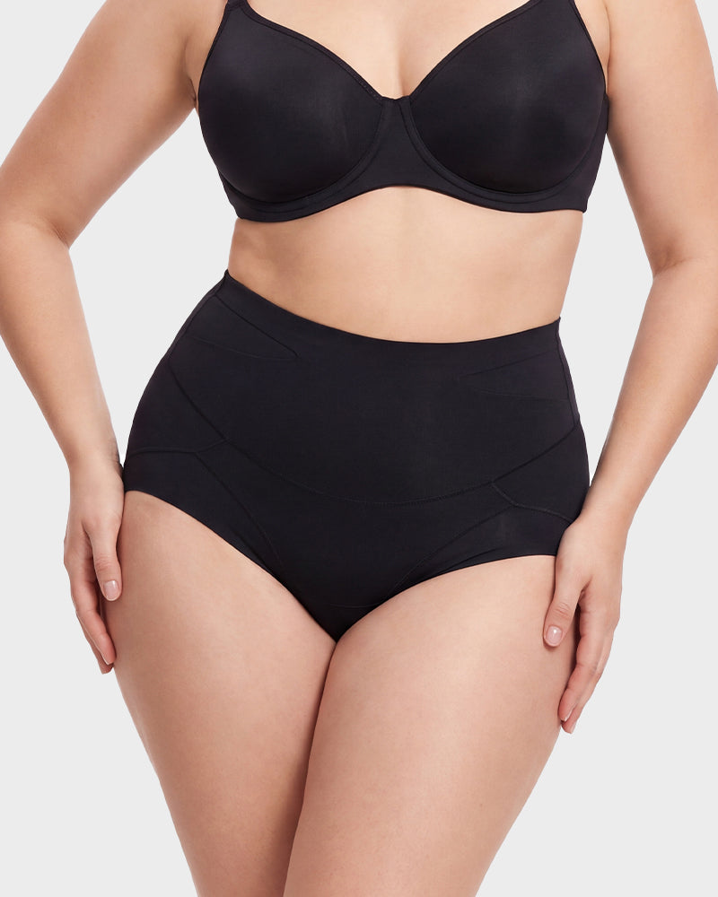 Double Sculpt High Waist Tummy Control Briefs（5-Pack）