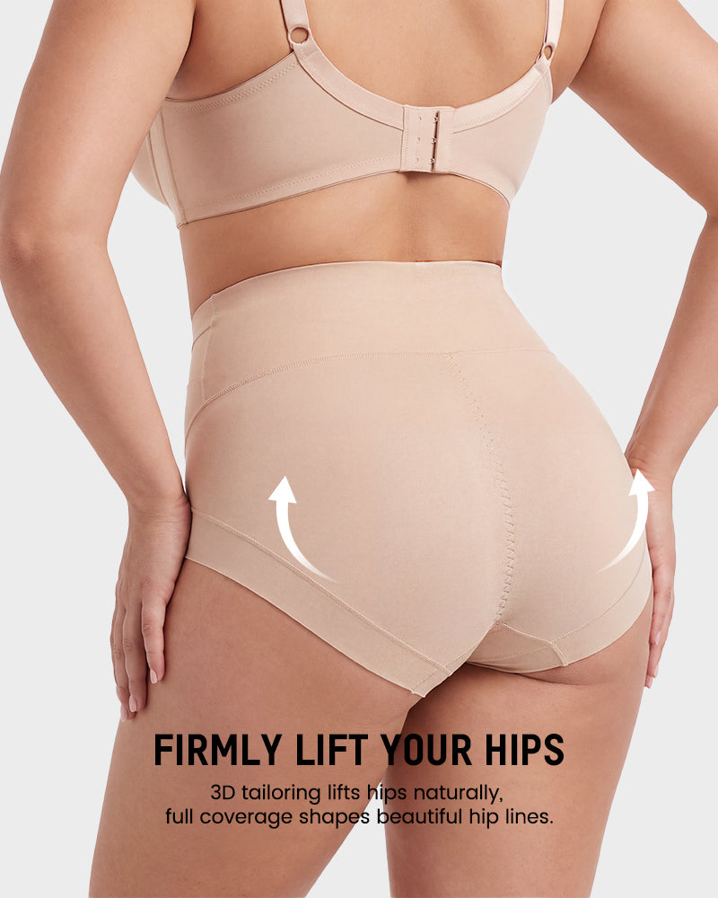 Double Sculpt High Waist Tummy Control Briefs（5-Pack）