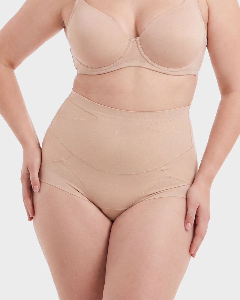 Double Sculpt High Waist Tummy Control Briefs（5-Pack）