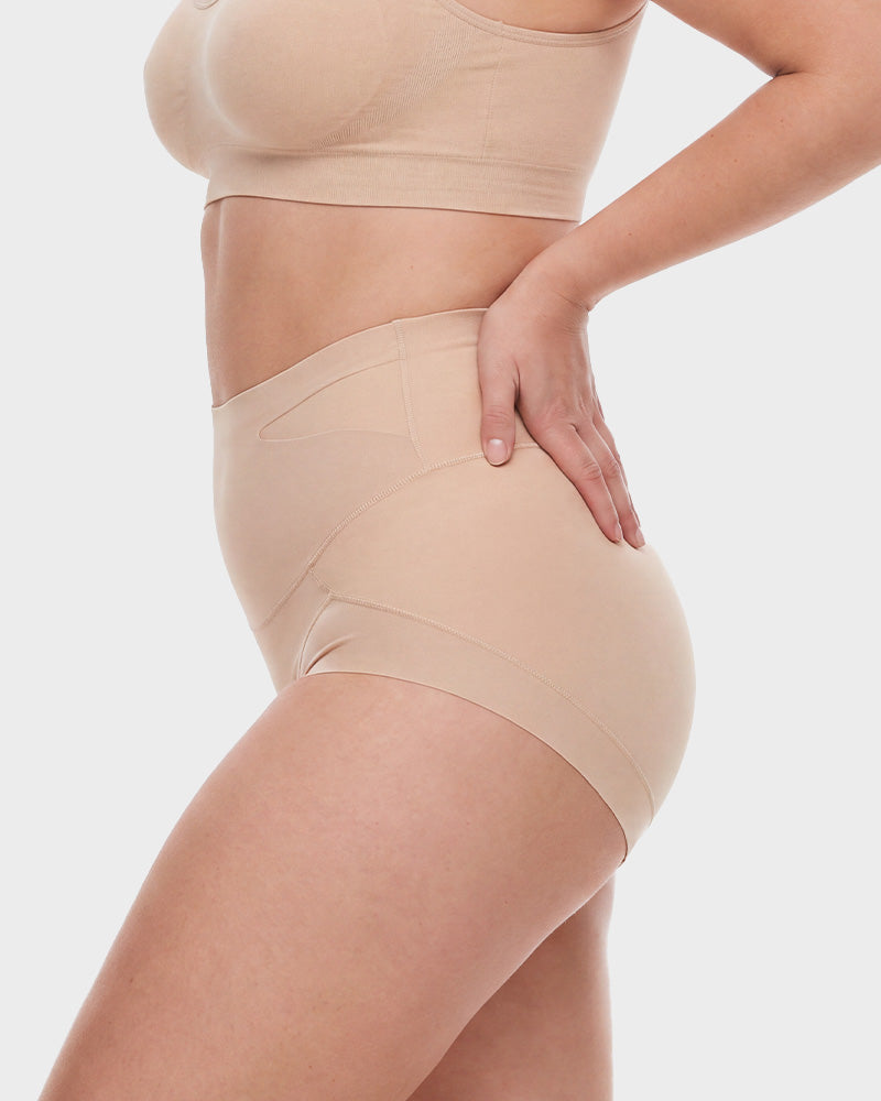 Double Sculpt High Waist Tummy Control Briefs（5-Pack）
