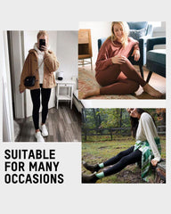 Fleece-Lined High-Waist Leggings with Pockets