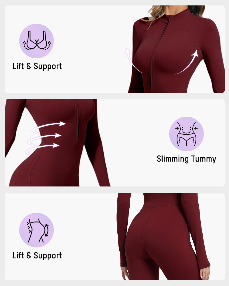 Fleece Slim-Fit Winter Training Jumpsuit