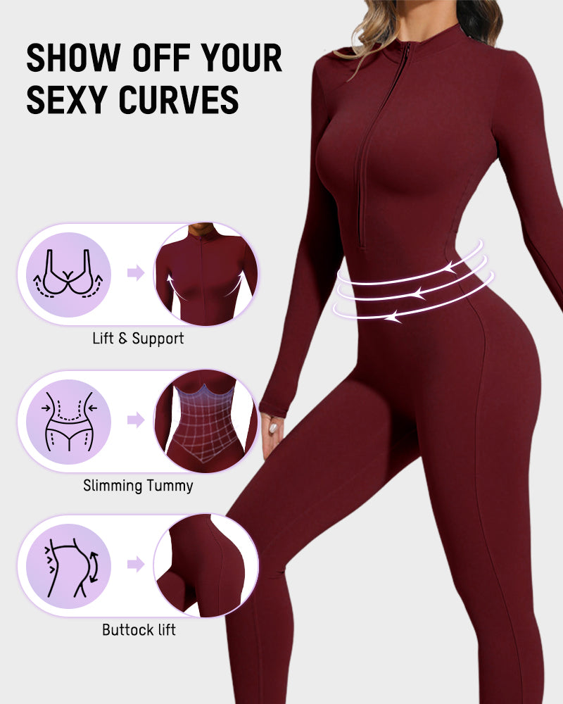 Fleece Slim-Fit Winter Training Jumpsuit