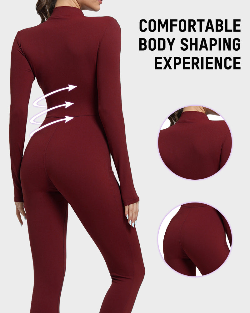 Fleece Slim-Fit Winter Training Jumpsuit