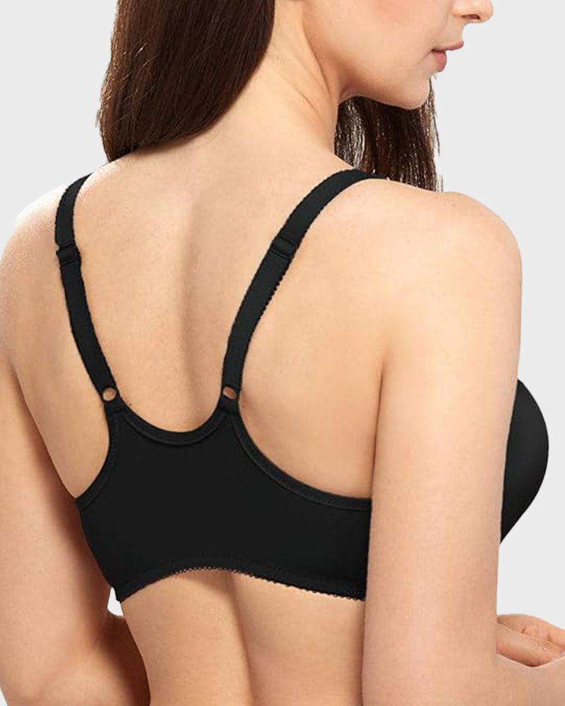 Front Closure Supportive Underwire Plunge Bra