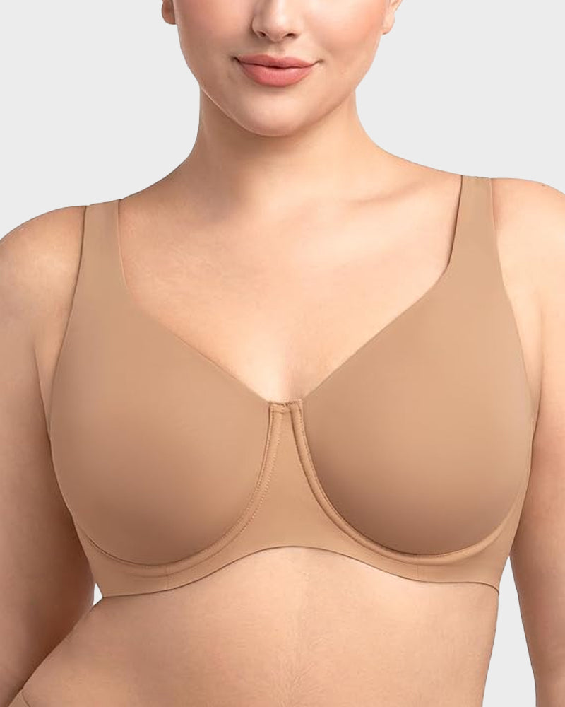 Full-Coverage No Padding Minimizer Bra