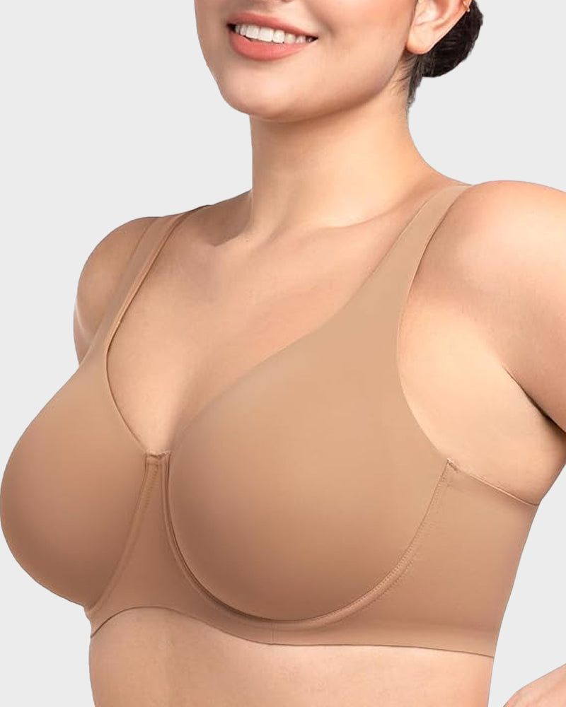 Full-Coverage No Padding Minimizer Bra