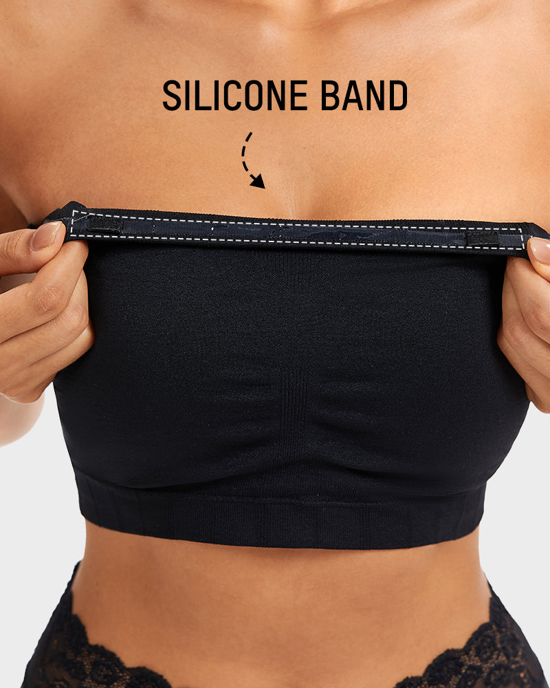 Full-Coverage Seamless Bandeau Bra