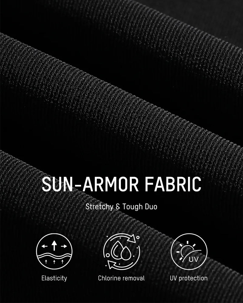 Full Coverage Retro Color Block Swimwear