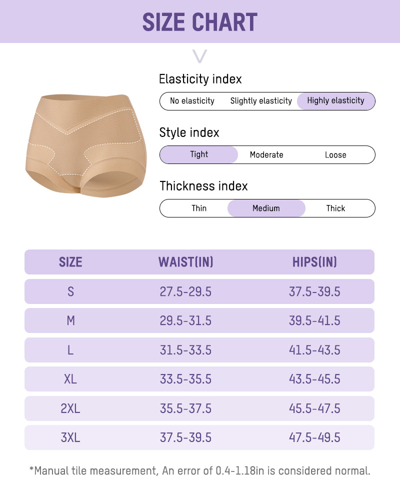 High-Waist Checkered Sculpting Panties (6 Pack)