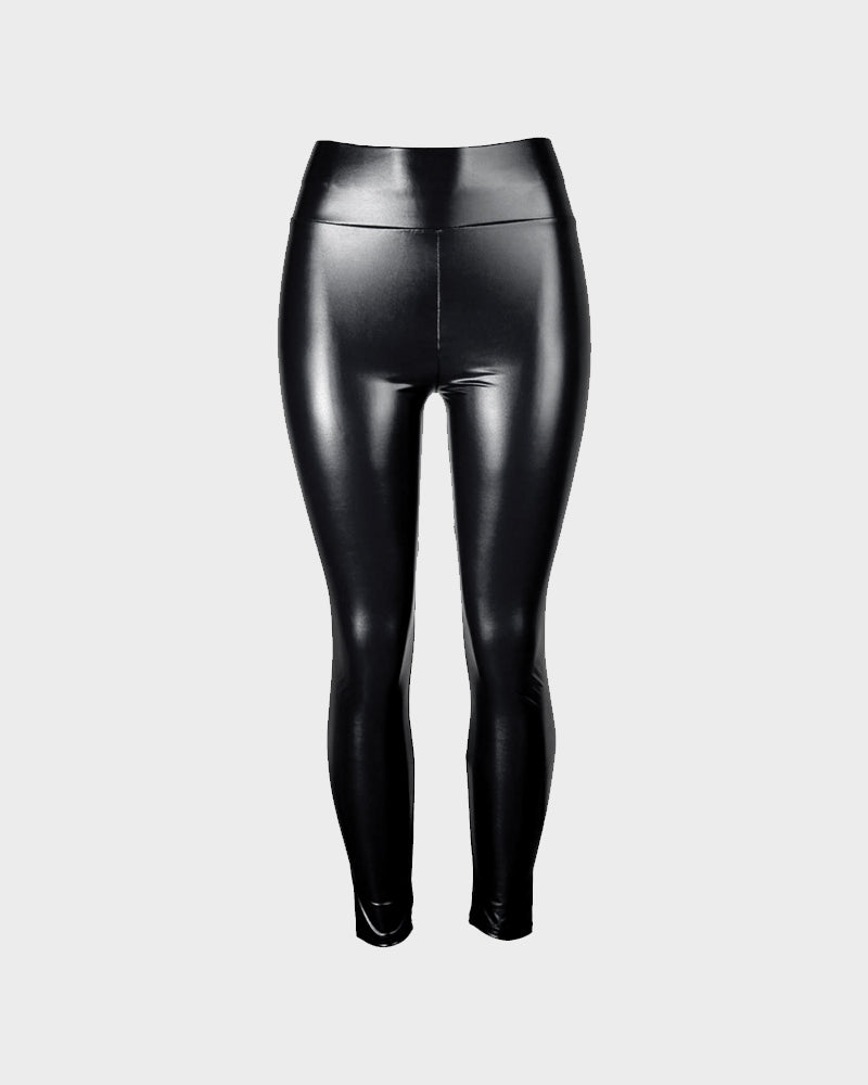High-Waist Faux Leather Leggings